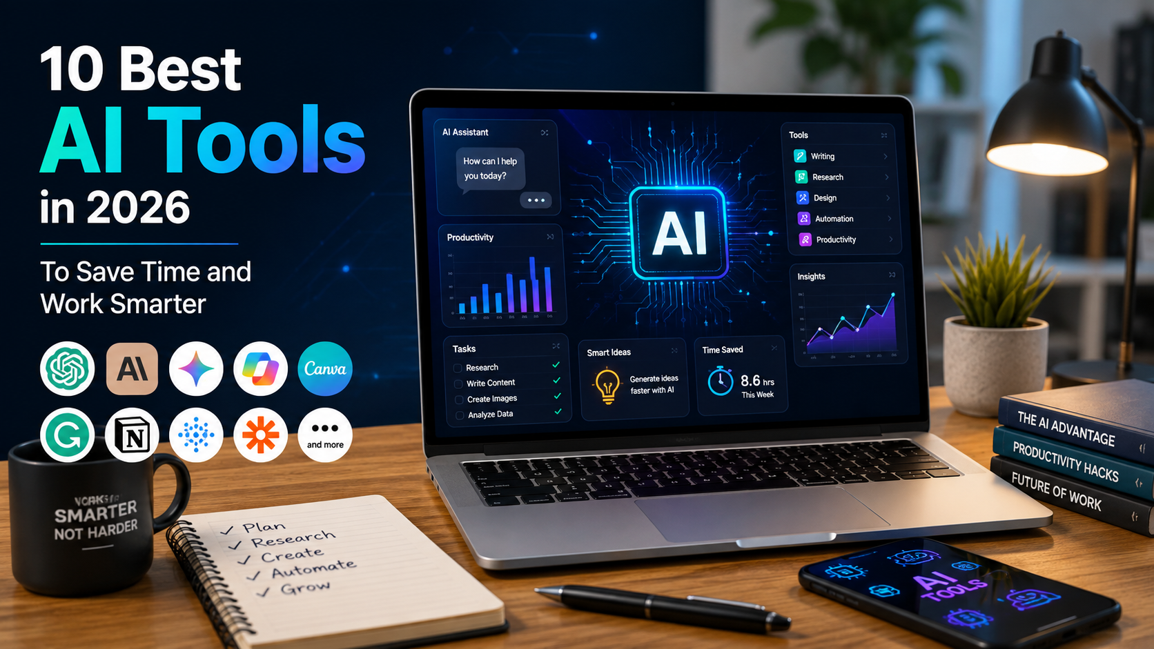 10 Best AI Tools in 2026 to Save Time and Work Smarter
